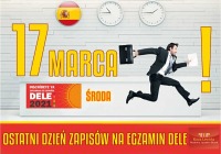 MAJ 2020 - ZGŁOSZENIA NA EGZAMIN DELE DO 17.03.21R !